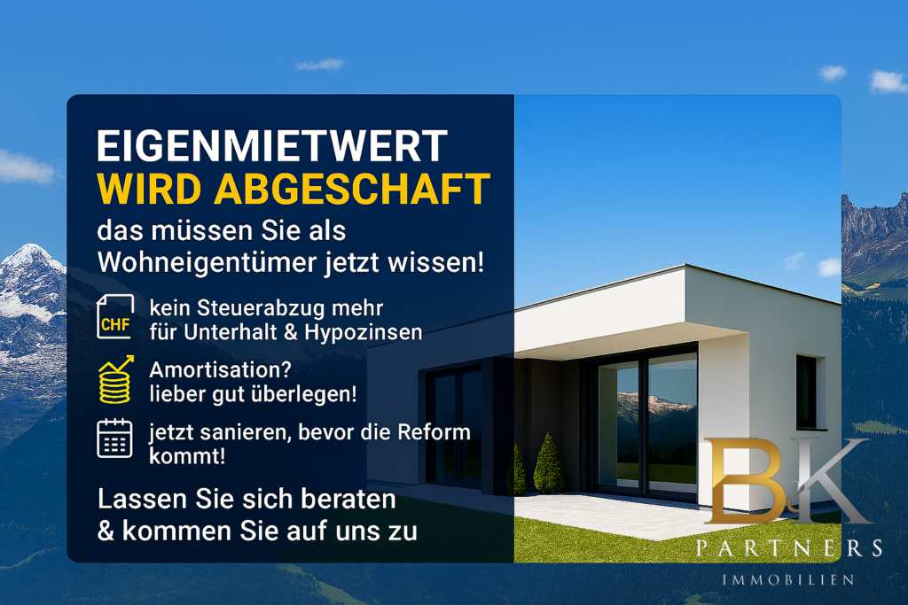 Eigenmietwert - B&K Partners Immobilien, Zürich - Schweiz